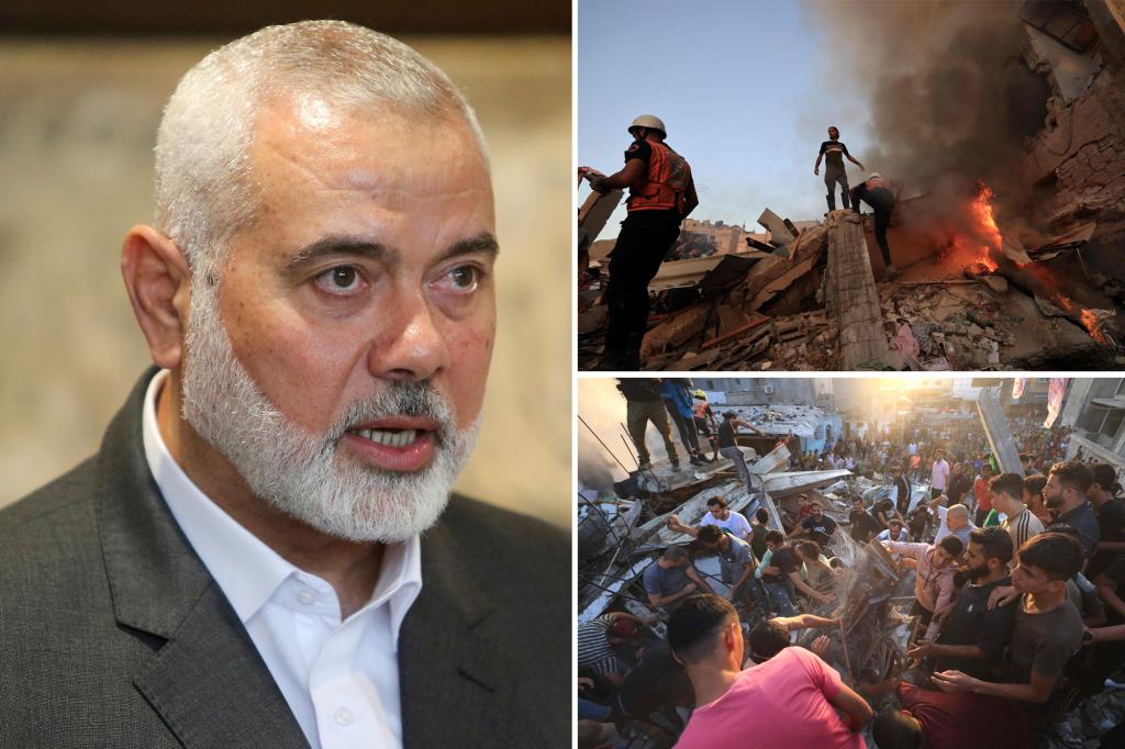 Hamas leaderâs Gaza home destroyed by airstrike